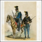 Horvát báni huszár és határőr gyalogos