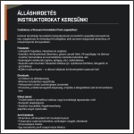 Instruktori álláslehetőség a Kincsem Honvédelmi Parkban Instruktori álláslehetőség a Kincsem Honvédelmi Parkban