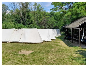 A pestvármegyei kadétzászlóalj 1. táborozása