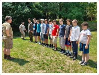 A pestvármegyei kadétzászlóalj 1. táborozása