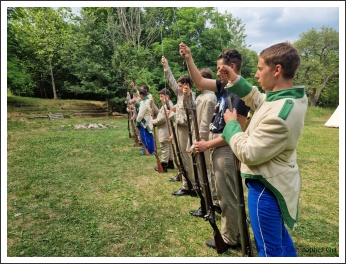 A pestvármegyei kadétzászlóalj 1. táborozása