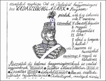 Radetzky Huszár Vadászlovaglás 2018 - meghívó