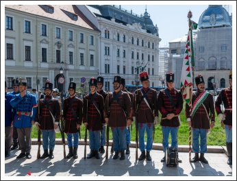 Budavár visszavételére emlékeztünk a Honvéd Emlékműnél (fotó: Pető István)