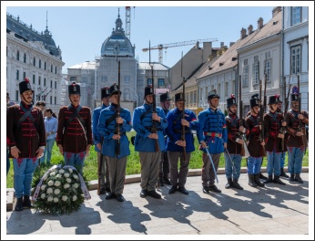 Budavár visszavételére emlékeztünk a Honvéd Emlékműnél (fotó: Pető István)