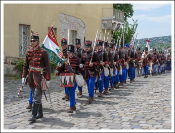 A magyar honvéd gyalogság és tüzérség ünnepe a Budai Várban (fotó: Pető István)