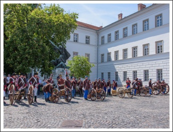 A magyar honvéd gyalogság és tüzérség ünnepe a Budai Várban (fotó: Pető István)