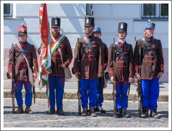 A magyar honvéd gyalogság és tüzérség ünnepe a Budai Várban (fotó: Pető István)