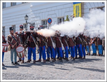 A magyar honvéd gyalogság és tüzérség ünnepe a Budai Várban (fotó: Pető István)