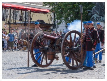 A magyar honvéd gyalogság és tüzérség ünnepe a Budai Várban (fotó: Pető István)