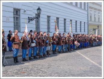 A magyar honvéd gyalogság és tüzérség ünnepe a Budai Várban (fotó: Pető István)