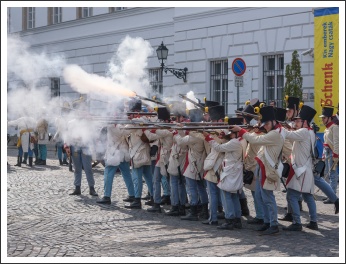A magyar honvéd gyalogság és tüzérség ünnepe a Budai Várban (fotó: Pető István)