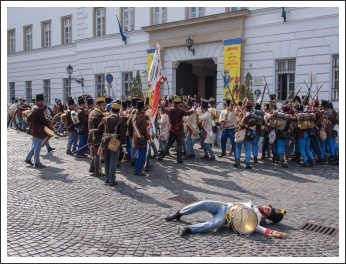 A magyar honvéd gyalogság és tüzérség ünnepe a Budai Várban (fotó: Pető István)