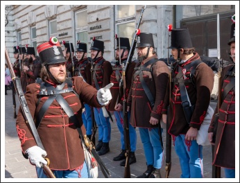 Honvéd toborzók a Budavári Palotában (fotó: Pető István)
