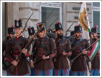 Honvéd toborzók a Budavári Palotában (fotó: Pető István)