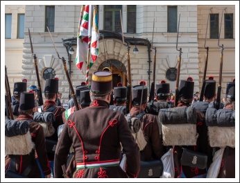 Honvéd toborzók a Budavári Palotában (fotó: Pető István)