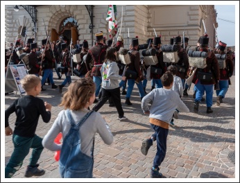 Honvéd toborzók a Budavári Palotában (fotó: Pető István)