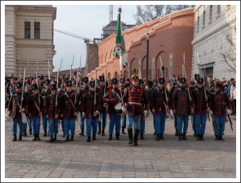 Honvéd toborzók a Budavári Palotában (fotó: Pető István)